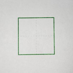 （処分品）マス目破線薄めスタンプ 約27mm角 ブラザースタンプ