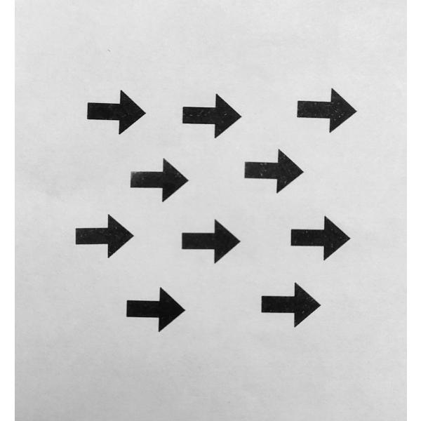 矢印右ネーム印　ブラザーネーム印