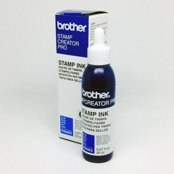 ブラザースタンプクリエータープロ用補充インク　インク青色20cc大容量ボトル１本（プチプチ梱包なし）...
