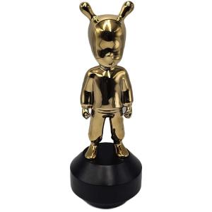 リヤドロ × ポールスミス LLADRO Paul smith THE GOLD GUEST - LITTLE ゴールデンゲスト 置物 ゴールド 未使用 店舗販売品