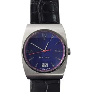 ポールスミス Paul Smith 腕時計 クォーツ スイスコレクション 122本限定モデル ブルー シルバー クロコダイル革使用 BS2-119-71 新品