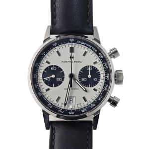 ハミルトン HAMILTON イントラマティック オート クロノグラフ 40mm 自動巻き Auto Chrono ホワイト メンズ 腕時計 H38416711 新品