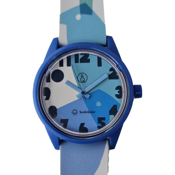 Q&amp;Q SmileSolar 腕時計 スマイルソーラー アーティストコラボシリーズ テキスタイルデザ...