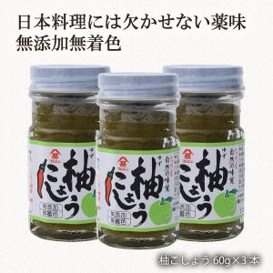 フジジン 柚こしょう 60g×3本 まとめ買いセット お得セット薬味 美味しい フジジン 柚こしょう 60g×3本セット
