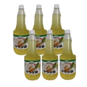 カネモ純正なたねサラダ油 1300g×6本セット/純正/カネモ/菜種/コレステロール/食用/国内製造/天ぷら/揚げ物