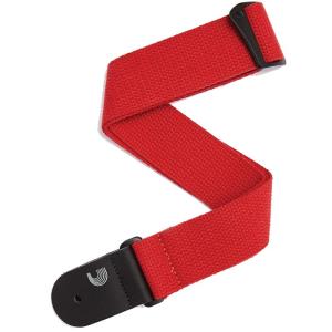 D'Addario Cotton Strap Red 50CT05 ダダリオ ギターストラップ｜dt-g-s