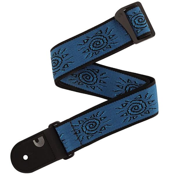 D'Addario Woven Strap Blue Suns 50PW04 ダダリオ ギターストラ...