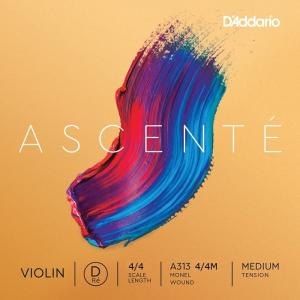 D'Addario Ascente Violin String A313 3/4M ダダリオ バイオリン弦 アセンテ 3/4スケール ミディアムテンション バラ弦 D線｜dt-g-s