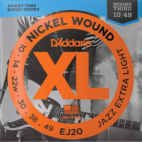 D&apos;Addario EJ20 Nickel Wound 3弦ワウンド 010-049 ダダリオ エレ...