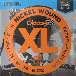 D'Addario EJ22 Nickel Wound 3弦ワウンド 013-056 ダダリオ エレキギター弦｜dt-g-s