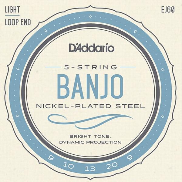 D'Addario EJ60 5-string Banjo Light 009-020 ダダリオ バ...