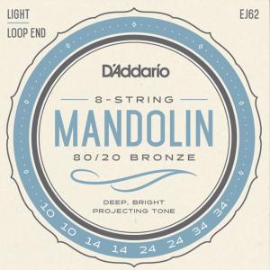 D'Addario EJ62 Light 010-034 80/20 Bronze ダダリオ マンドリン弦｜dt-g-s