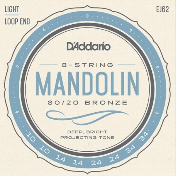 D'Addario EJ62 Light 010-034 80/20 Bronze ダダリオ マンド...