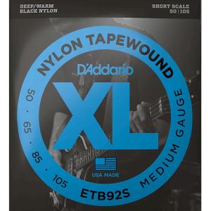 D'Addario ETB92S Black Nylon 050-105 Short Scale ダダリオ ブラックナイロン ベース弦