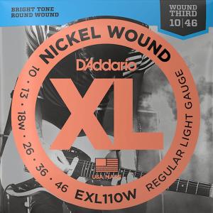 D'Addario EXL110W Nickel Wound 3弦ワウンド 010-046 ダダリオ エレキギター弦｜dt-g-s