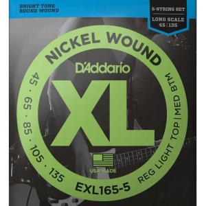 5弦用 D'Addario EXL165-5 Nickel Wound 045-135 Long Scale ダダリオ ベース弦｜dt-g-s