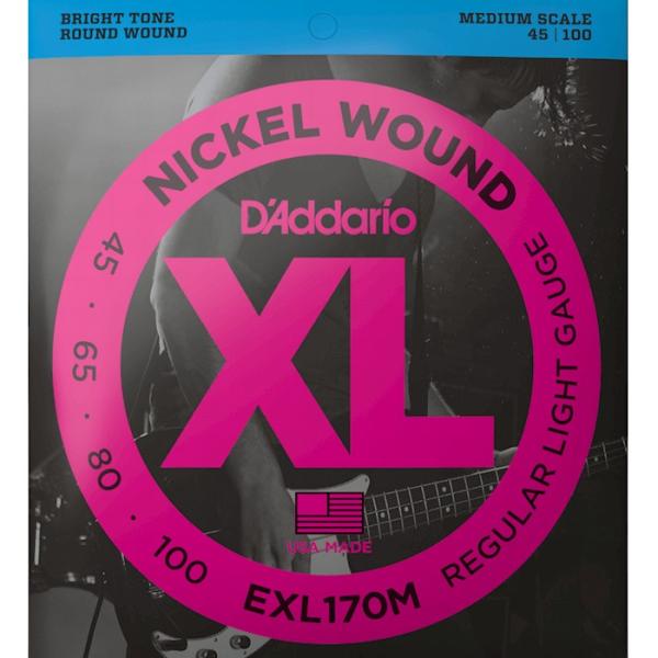 D&apos;Addario EXL170M Nickel Wound 045-100 Medium Scal...
