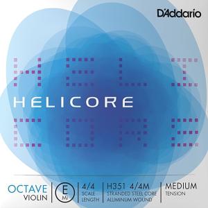 D'Addario Helicore Octave Violin String H351 4/4M ダダリオ オクターブバイオリン弦 ヘリコア 4/4スケール ミディアムテンション バラ弦 E線｜dt-g-s