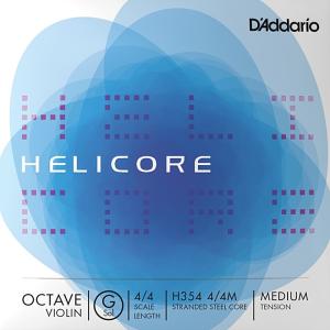 D'Addario Helicore Octave Violin String H354 4/4M ダダリオ オクターブバイオリン弦 ヘリコア 4/4スケール ミディアムテンション バラ弦 G線｜dt-g-s