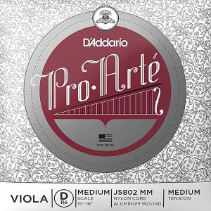 D'Addario Pro Arte Viola Strings J5802 MM ダダリオ ヴィオラ弦 ミディアムスケール ミディアムテンション バラ弦 D線｜dt-g-s