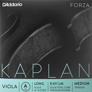 D'Addario Kaplan Forza Viola Strings K411 LM ダダリオ ヴィオラ弦 ロングスケール ミディアムテンション バラ弦 A線｜dt-g-s
