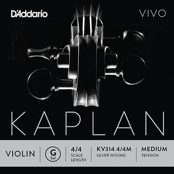 D&apos;Addario Kaplan Vivo Violin String KV314 4/4M ダダリ...