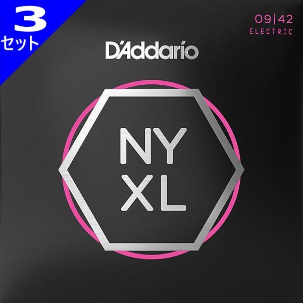 3セット D&apos;Addario NYXL0942 Super Light 009-042 ダダリオ エ...