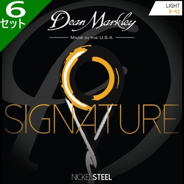 6セット Dean Markley #2502 Nickel Steel Signature 009...