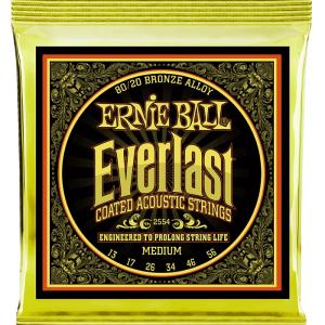 Ernie Ball #2554 Everlast Coated Medium 013-056 80/20 Bronze アーニーボール コーティング弦 アコギ弦｜dt-g-s