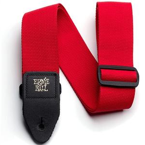 ERNIE BALL Polypro Strap Red #4040 アーニーボール ギターストラップ｜dt-g-s