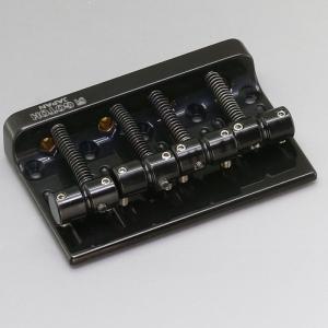 Gotoh 201B-4-B Bass Bridge ゴトー ベースブリッジ ブラスサドル/亜鉛プレート ブラック｜dt-g-s