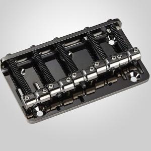 5弦用 Gotoh 205B-5-CK Bass Bridge ゴトー ベースブリッジ ブラスサドル/スチールプレート コスモブラック｜dt-g-s