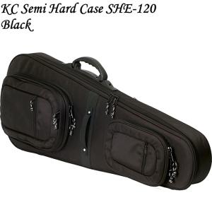 KC Guitar Case SHE120BK エレキギター用セミハードケース ブラック｜dt-g-s