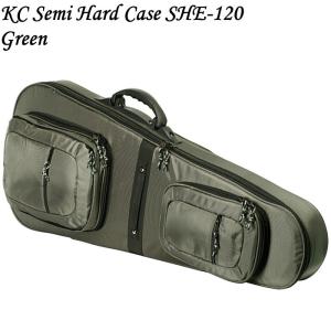 KC Guitar Case SHE120GR エレキギター用セミハードケース グリーン｜dt-g-s