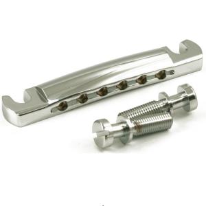 Kluson Vintage Light Weight Stop Tailpiece/Aluminum/Chrome ライトウエイト アルミ ストップテールピース クローム｜dt-g-s