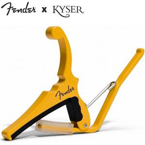 Kyser X Fender Quick Change Capo KGEFBBA Butterscotch Blonde カイザーxフェンダー エレキギター用カポ｜dt-g-s