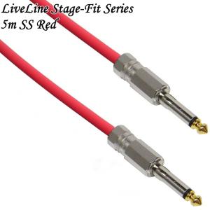 Live Line Stage-Fit Series 5m SS Red ライブライン ケーブル LEF-R5MS/S｜dt-g-s