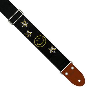 Live Line Rhinestone Strap LS48BK-1 ライブライン ギターストラップ