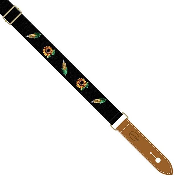 Live Line Ukulele Strap YUS34B-4 ライブライン 刺繍柄ウクレレストラ...