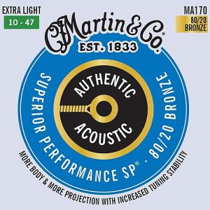 Martin MA170 Superior Performance Extra Light 010-047 80/20 Bronze マーチン アコギ弦｜dt-g-s