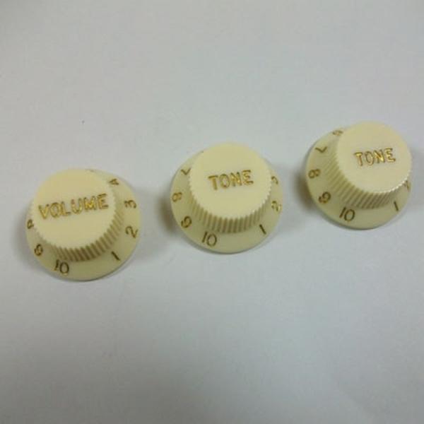 Montreux Selected Parts #8573 ストラトノブセット ウォーンイエロー イ...