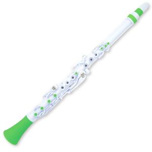 nuvo Clarineo 2.0 White/Green ヌーヴォ プラスチック製クラリネット｜dt-g-s
