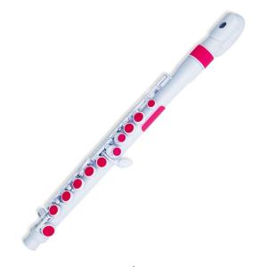 nuvo jFlute 2.0 White/Pink ヌーヴォ プラスチック製フルート｜dt-g-s