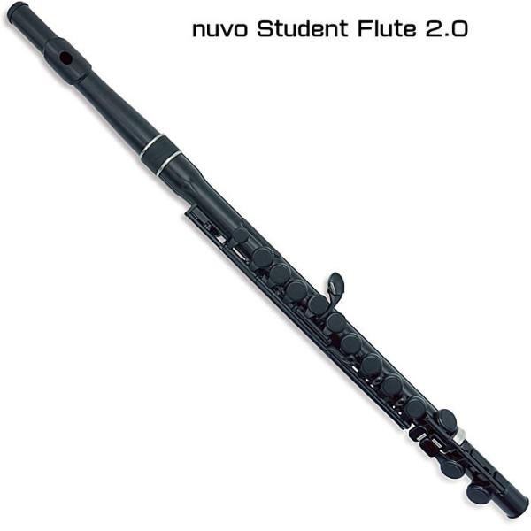 nuvo Student Flute 2.0 Black/Black ヌーヴォ プラスチック製フルー...