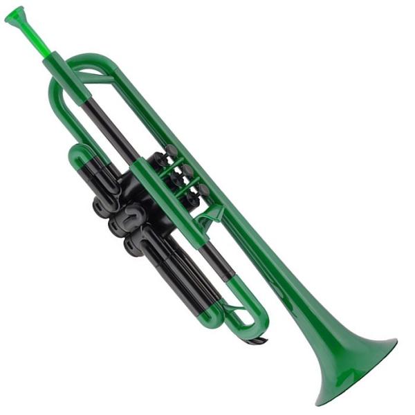 pInstruments ptrumpet Green PTRUMPET1G プラスチック製トランペ...