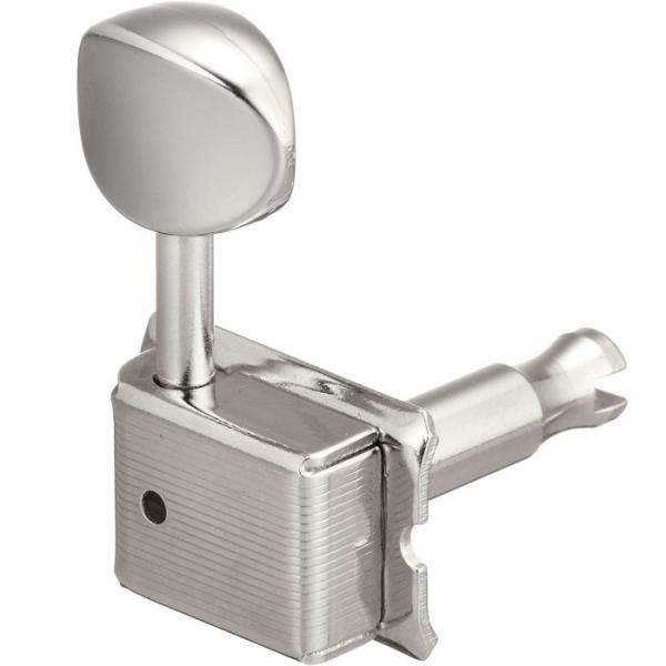 SCUD 2103N-BM バラ売り クルーソンタイプ 6連ギターペグ 2〜5弦用 メタルノブ ニッ...