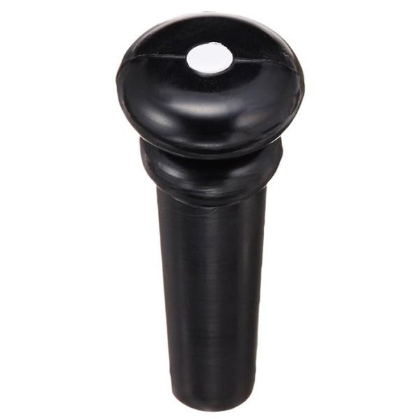 SCUD F-0018 アコギ用ストラップピン/エンドピン プラスティック ブラック 点あり 1本