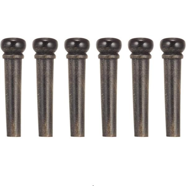 SCUD F-3623 アコギ用ブリッジピン 水牛の角/点あり 6本セット