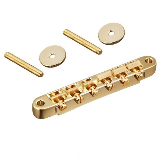 SCUD HK-25G Tune-o-matic ブリッジ セリアゲ式ABR-1タイプ ゴールド 弦...