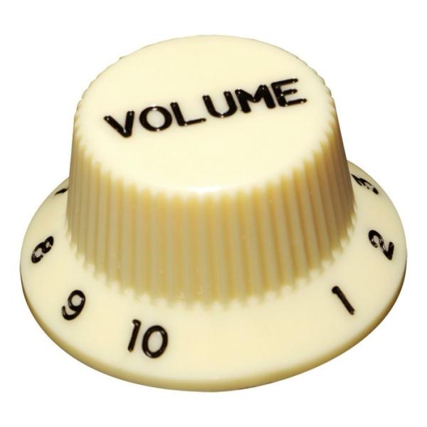 SCUD KI-240V ストラトノブ ボリューム ミリ アイボリー/ブラック文字